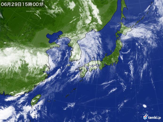 実況天気図(2023年06月29日)
