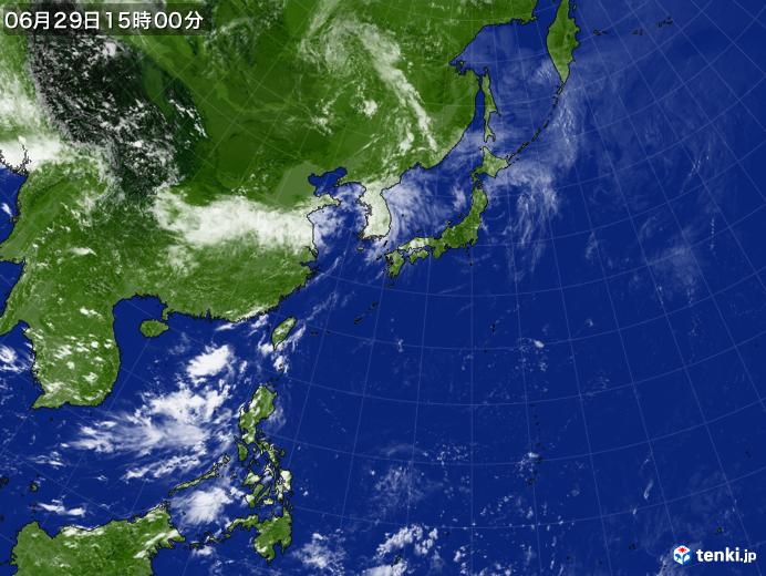 実況天気図(2023年06月29日)