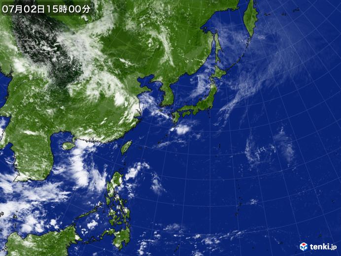 実況天気図(2023年07月02日)