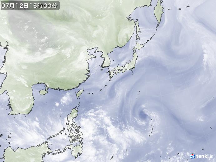 実況天気図(2023年07月12日)