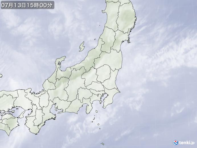 実況天気図(2023年07月13日)