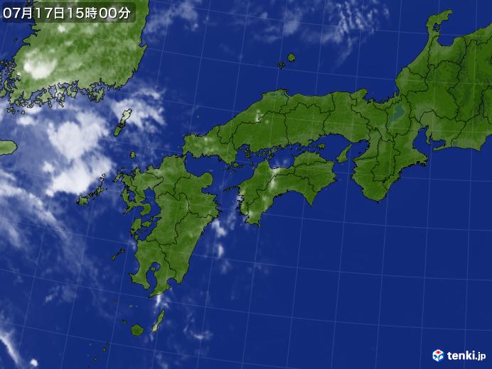 実況天気図(2023年07月17日)