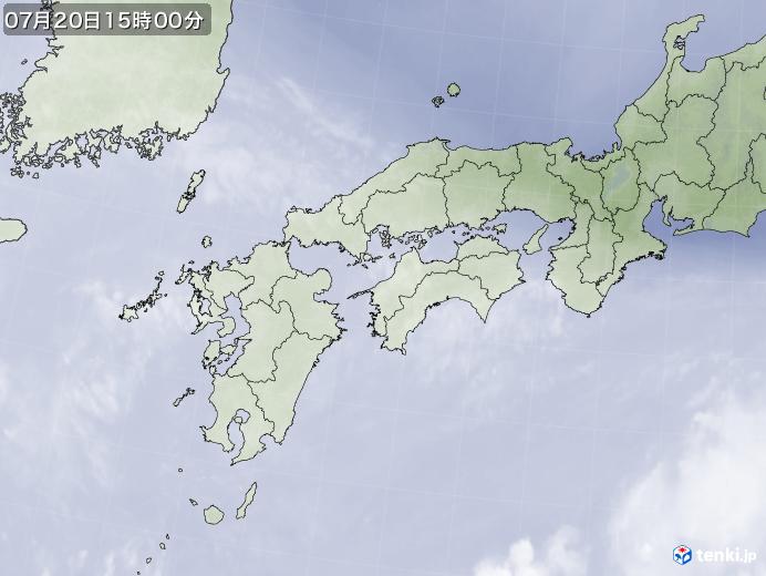 実況天気図(2023年07月20日)