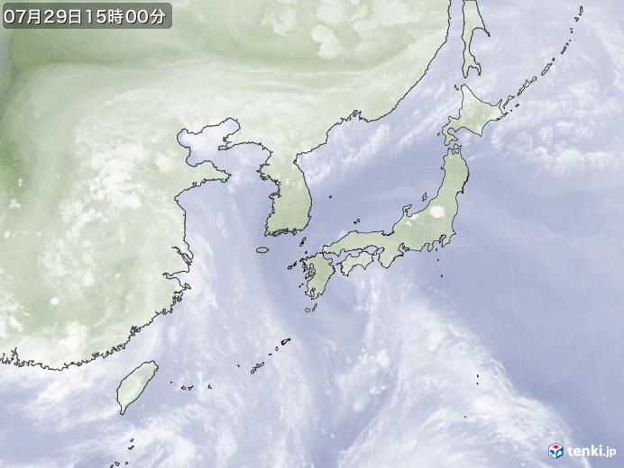 実況天気図(2023年07月29日)