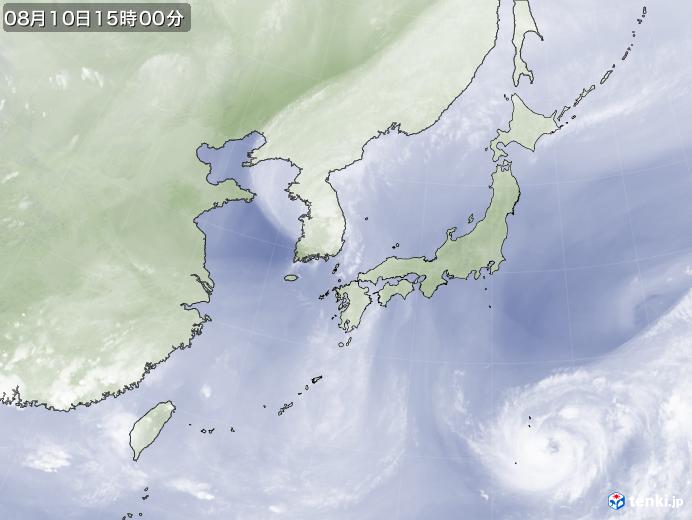 実況天気図(2023年08月10日)