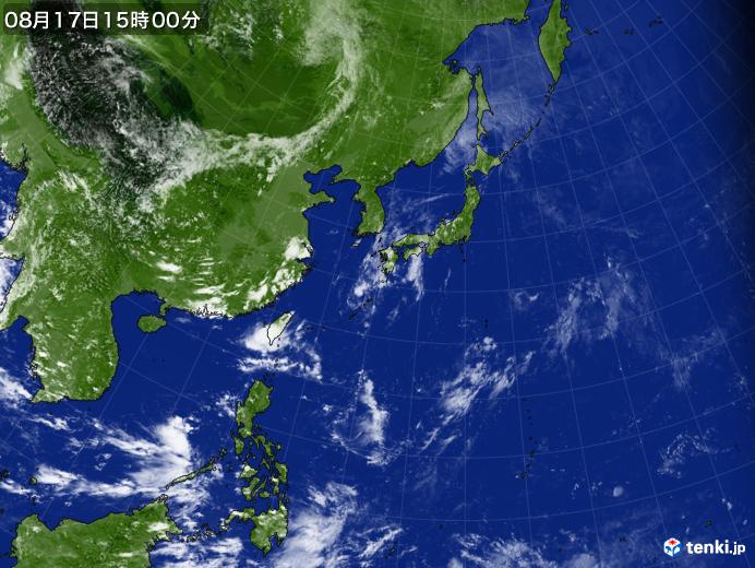 実況天気図(2023年08月17日)