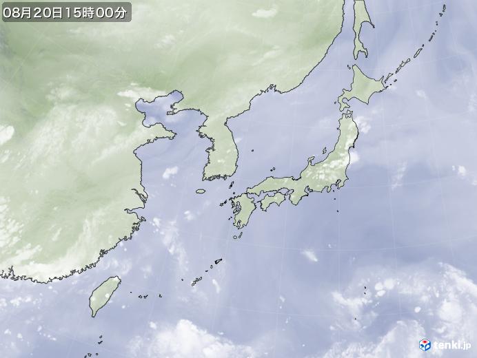 実況天気図(2023年08月20日)