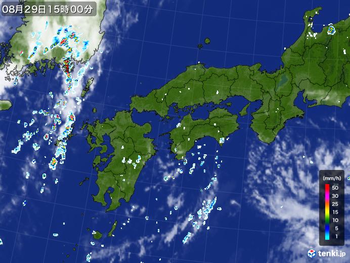 実況天気図(2023年08月29日)