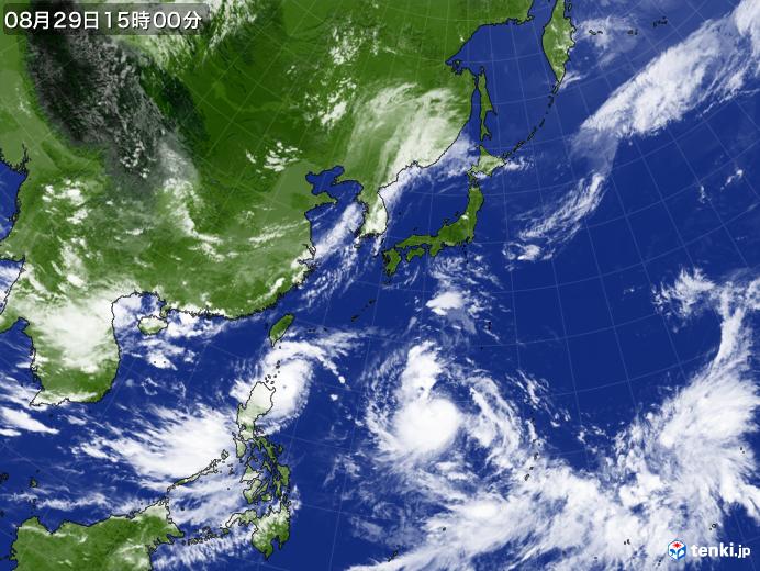 実況天気図(2023年08月29日)