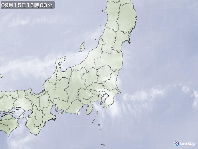実況天気図(2023年09月15日)