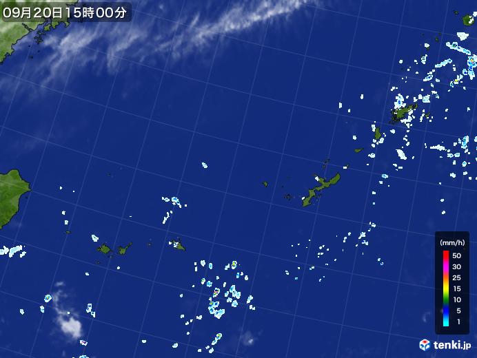 実況天気図(2023年09月20日)
