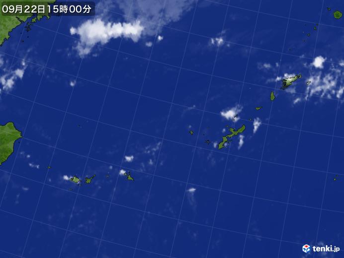 実況天気図(2023年09月22日)