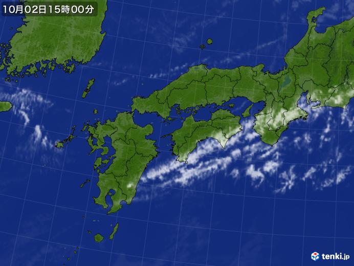 実況天気図(2023年10月02日)