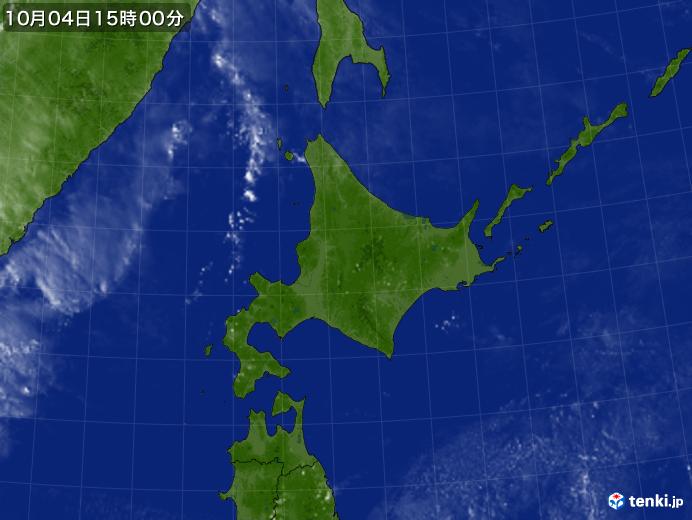 実況天気図(2023年10月04日)