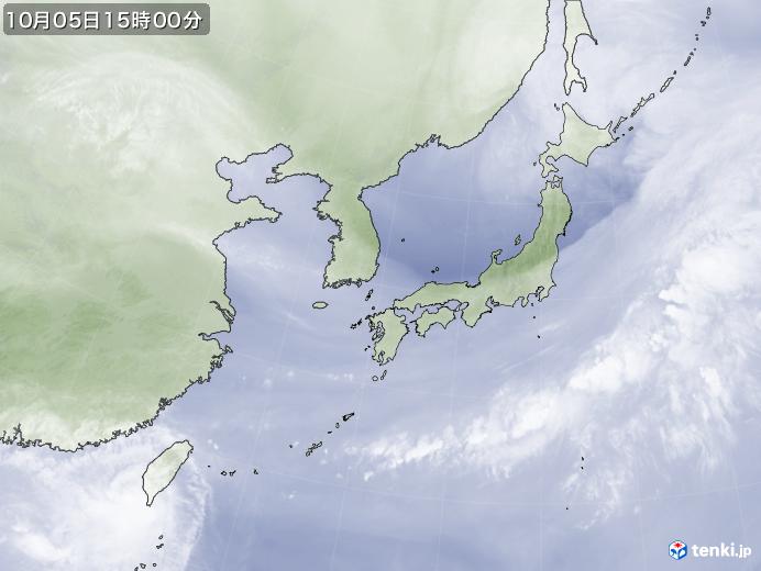 実況天気図(2023年10月05日)