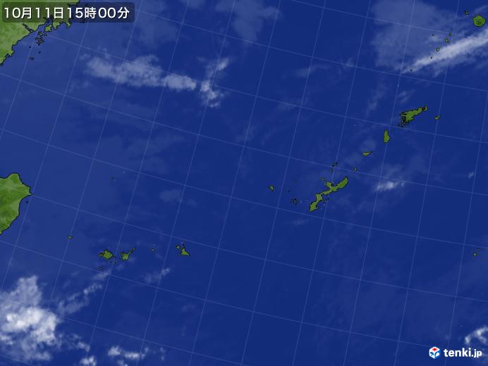 実況天気図(2023年10月11日)