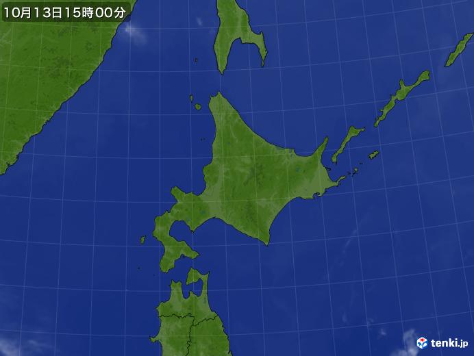 実況天気図(2023年10月13日)