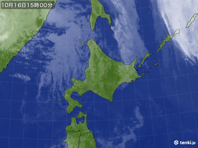 実況天気図(2023年10月16日)