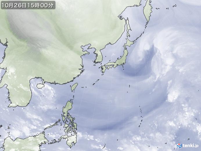 実況天気図(2023年10月26日)