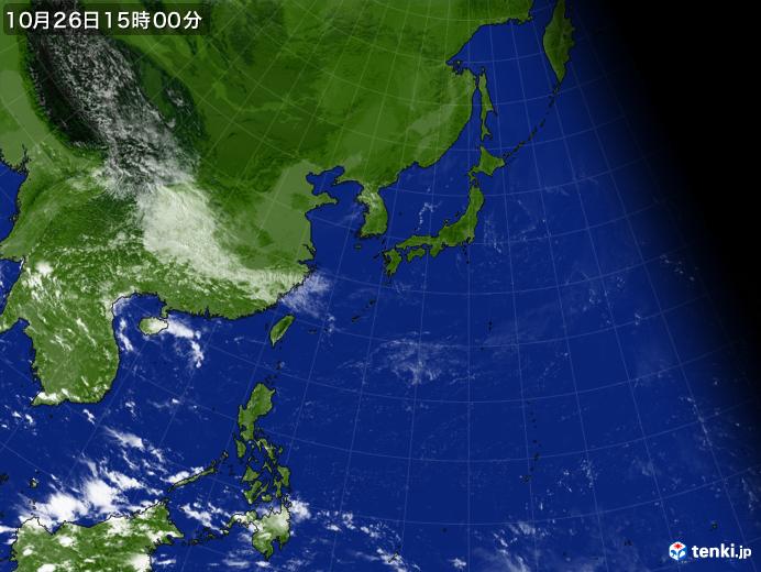 実況天気図(2023年10月26日)