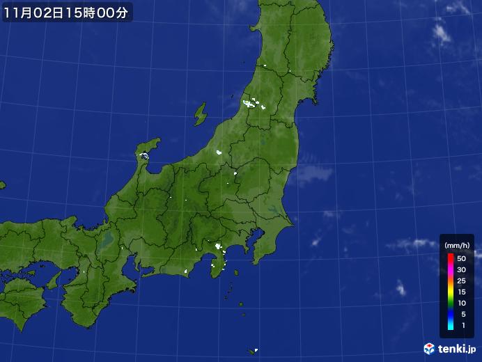 実況天気図(2023年11月02日)