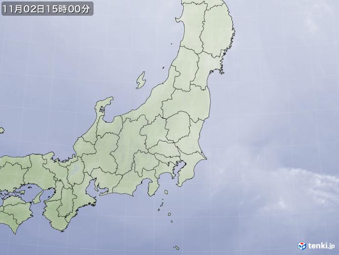 実況天気図(2023年11月02日)