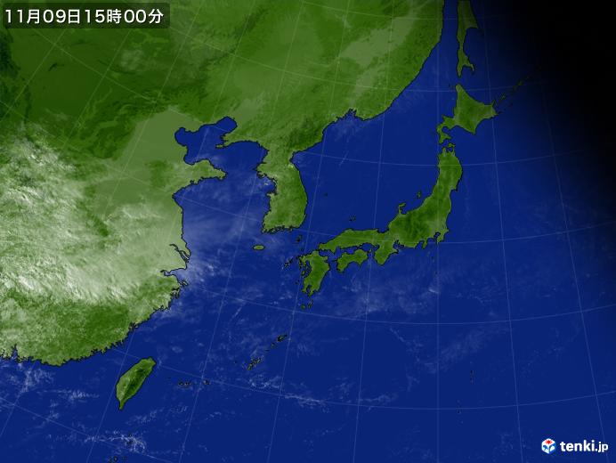 実況天気図(2023年11月09日)