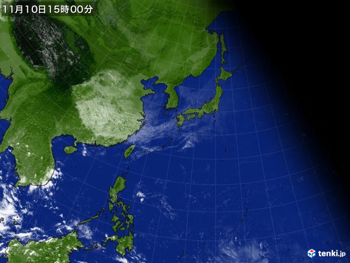 実況天気図(2023年11月10日)