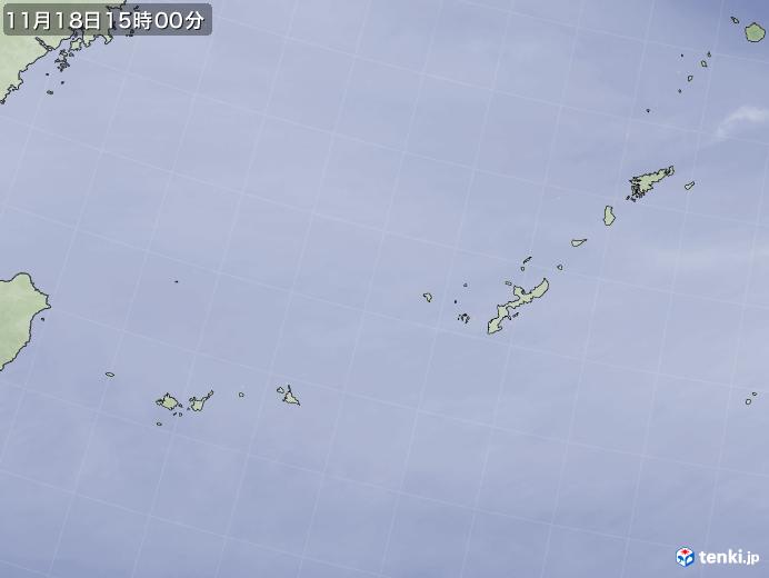 実況天気図(2023年11月18日)