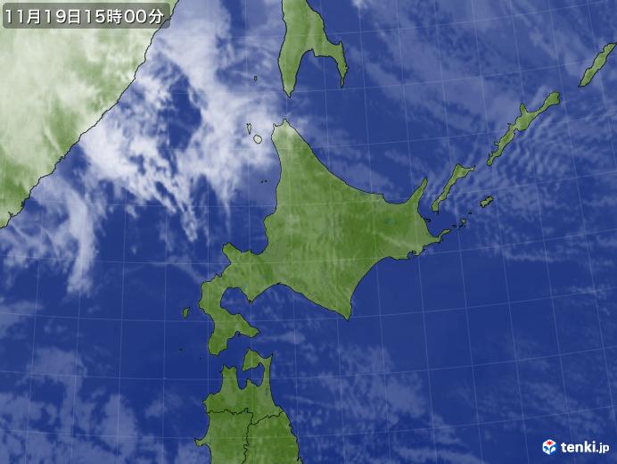実況天気図(2023年11月19日)