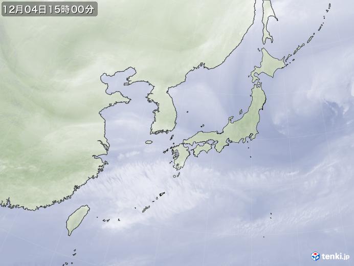実況天気図(2023年12月04日)