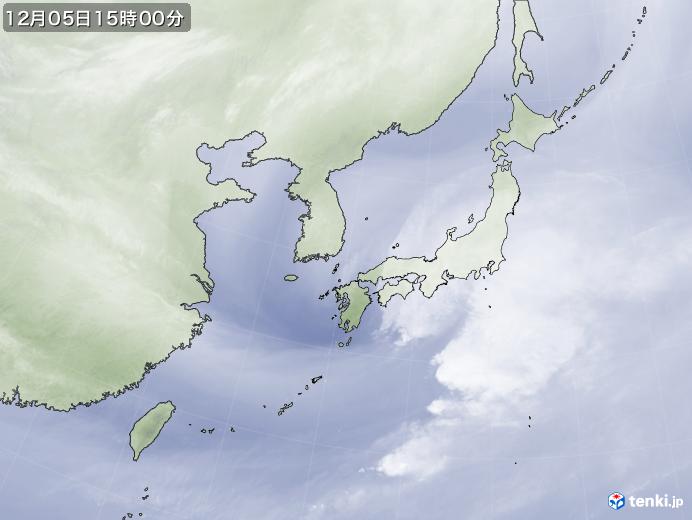 実況天気図(2023年12月05日)