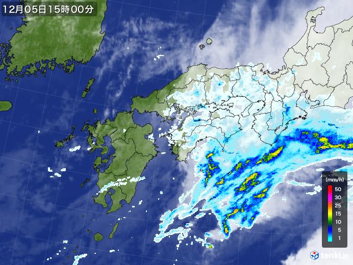 実況天気図(2023年12月05日)