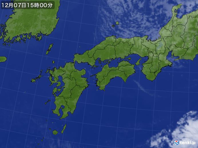 実況天気図(2023年12月07日)