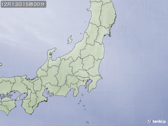 実況天気図(2023年12月13日)