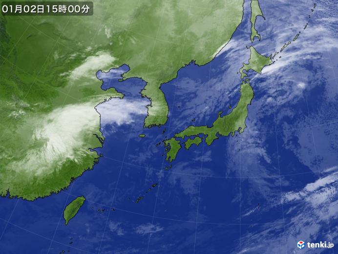 実況天気図(2024年01月02日)