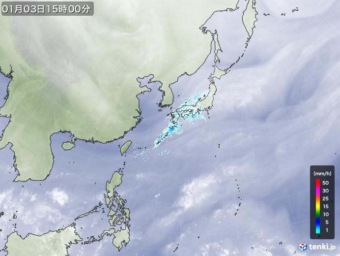 実況天気図(2024年01月03日)