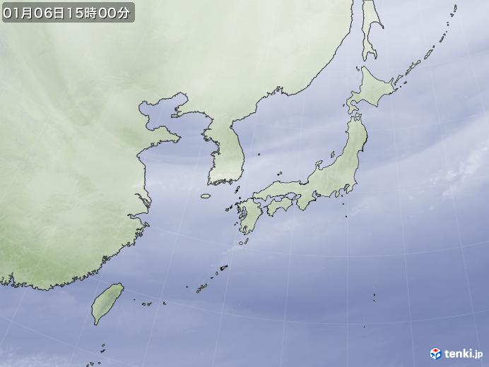 実況天気図(2024年01月06日)