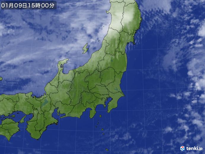 実況天気図(2024年01月09日)