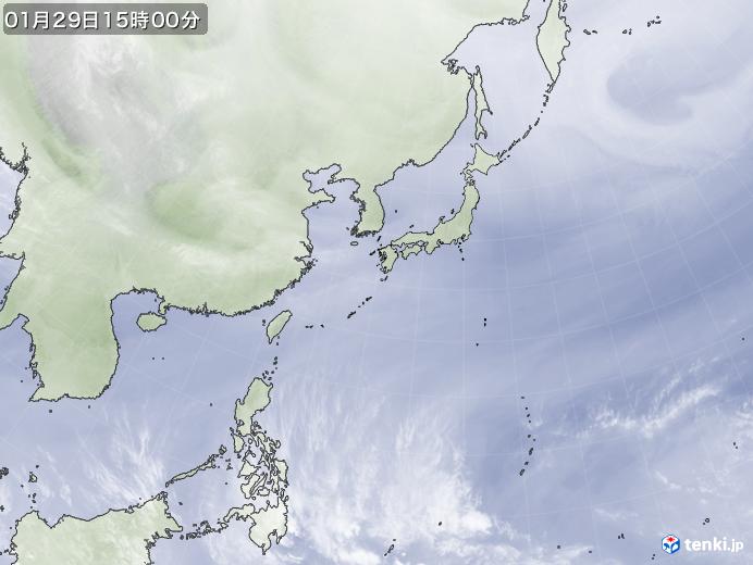 実況天気図(2024年01月29日)