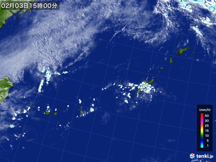 実況天気図(2024年02月03日)