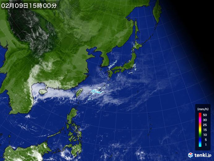 実況天気図(2024年02月09日)