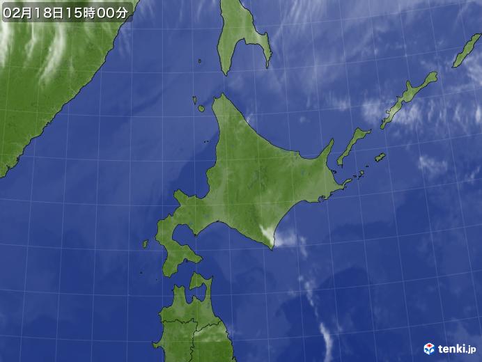 実況天気図(2024年02月18日)