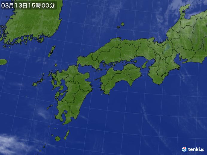実況天気図(2024年03月13日)