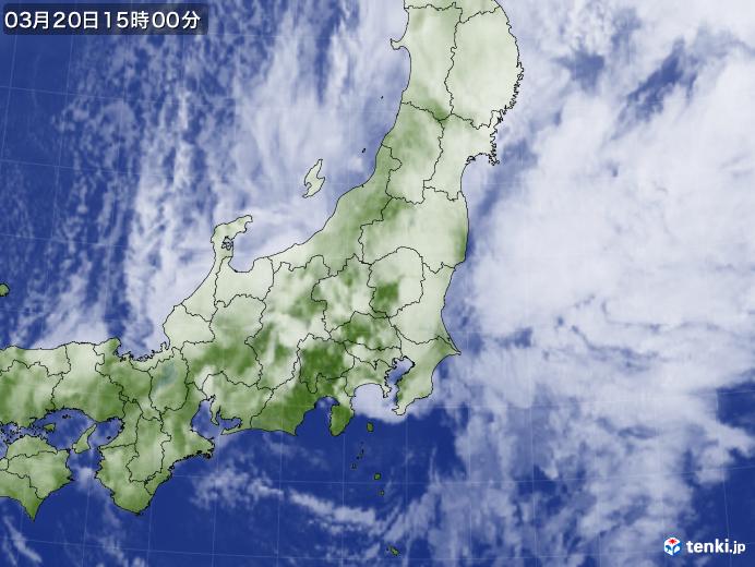 実況天気図(2024年03月20日)