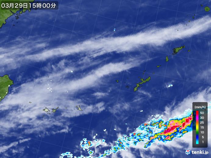 実況天気図(2024年03月29日)