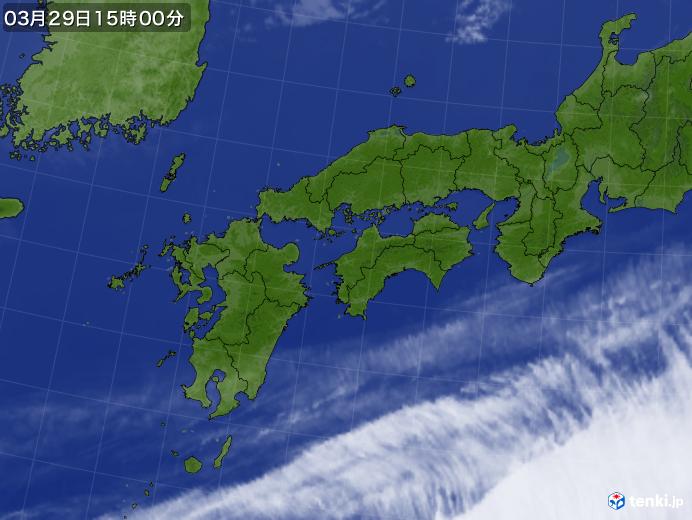 実況天気図(2024年03月29日)