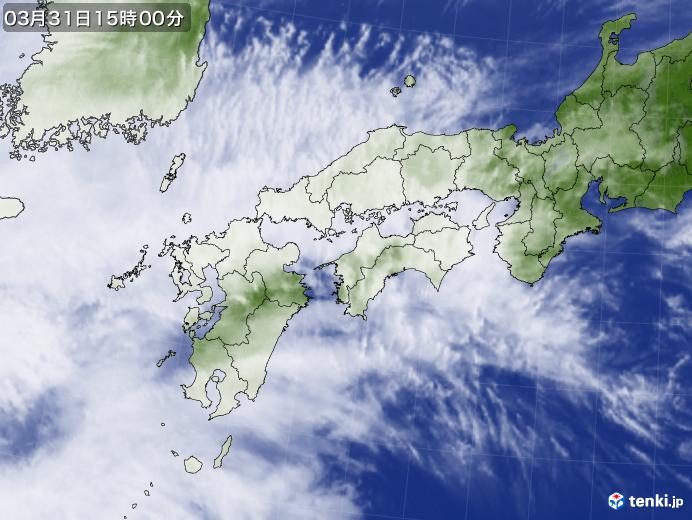 実況天気図(2024年03月31日)