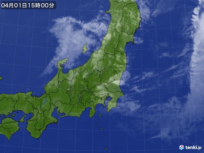 実況天気図(2024年04月01日)