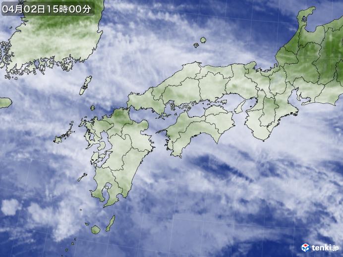 実況天気図(2024年04月02日)